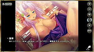 This anime hentai scene features Sun Quan in a furisode kimono 💕