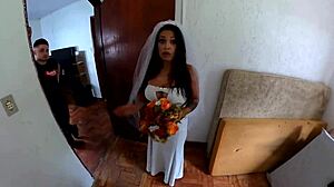 Morena Natzinha marries Mr Matusalem for his enormous cock