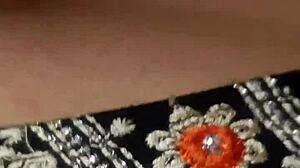 indian girlfriend amazed by huge size during intimate amateur moment