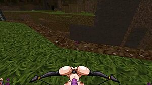 Is the futanari heroine fucking all monster girls in this hentai?