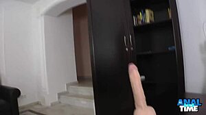 Horny hottie Alexis Crash lets a guy lick and fuck her tight butt 😈