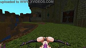 Is the futanari heroine fucking all monster girls in this hentai?