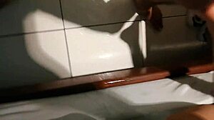 Mexican guy with big black dick fucks skinny Latina friend hard, making her squirt and cum.