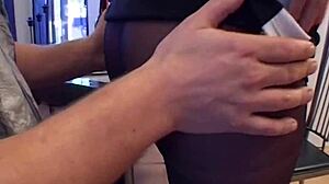 Brunette Milf Sucks And Fucks Husband's Cock