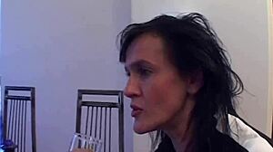 Brunette Milf Sucks And Fucks Husband's Cock