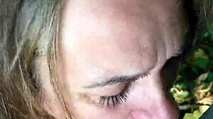 French Slave Undressed Outdoors for BDSM Blowjob on May 18, 2020