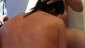 Brunette Milf Sucks And Fucks Husband's Cock