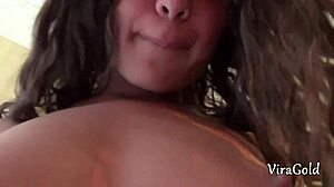 Pretty Girl Sucks Cock Then Rides To Creampie