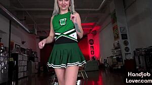 Cheerleader Babe Wanks Pov Cock With Dirty Talk!