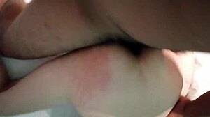 Mexican guy with big black dick fucks skinny Latina friend hard, making her squirt and cum.