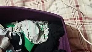 Gay Friends Share Panties At Home