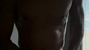 Flashing naked body to voyeur neighbors outdoors