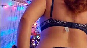 Hotwife Steffi Orange Wraps Pussy In Dance