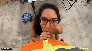 Spiritual teen 18+ engages in roadside encounter to repair her car.