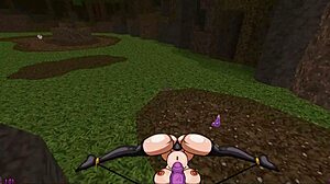 Is the futanari heroine fucking all monster girls in this hentai?