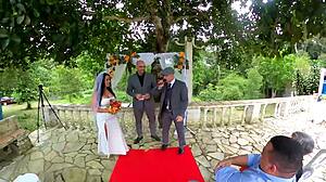 Morena Natzinha marries Mr Matusalem for his enormous cock