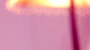 busty brett relaxes in her red high heels