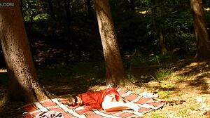 sex action in the public park-valentina