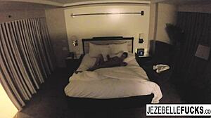 What is jezebelle bond doing nude in her hotel room?
