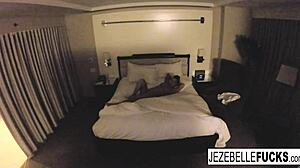 What is jezebelle bond doing nude in her hotel room?