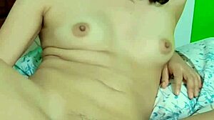 Cute petite girl experiences her first double penetration