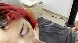 Teen Emo Latina Receives Huge Cum Facial