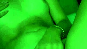 masturbates her shaved pussy to orgasm