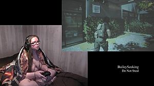 Naked Brunette Plays Resident Evil 3 Part 7