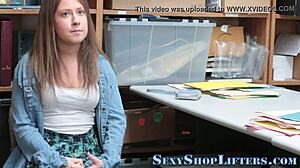 Thieving Teen 18+ Caught And Gets Facial Cumshot