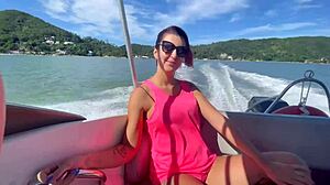 boat trip with natural tits and pussy exploration by amateurs