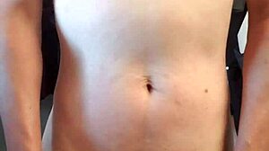 gay boy tries on new underwear seductively