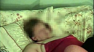 eaten out in red fishnet pantyhose, bbw orgasm coming 😩