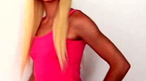 Petite Elsa Jean rides hard and swallows warm jizz. Her blonde charm shines in socks POV.