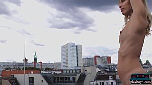 Petite blonde toni maria strips for playboy