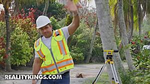 reagan foxx gets surveyed by chad white in milf hunter