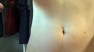 gay boy tries on new underwear seductively