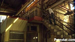 Sexy tanya davis gets fucked hardcore in a warehouse with monster cock and cumshot