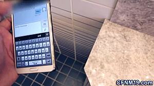 real clothed teen fucks big cock to cumshot