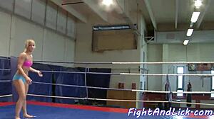 i watched these glam european babes with tattoos finger each other's shaved pussies after a fight licking and muff diving hard