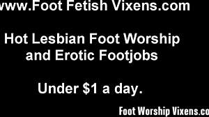 I give the perfect handjob and footjob combo