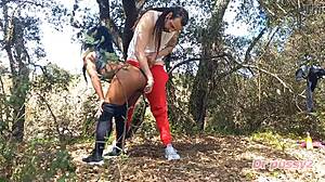 angolana sucks cock and gets fucked quick in nature for new car celebration 😍