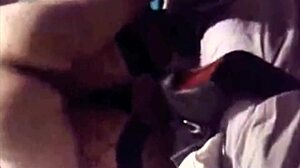 My bi cub gets doggystyle from mature brunette cougar bent over in fishnets