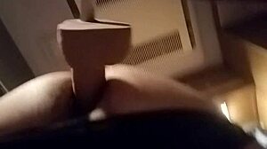 sissy gets her ass fucked by a homemade machine in amateur anal action