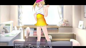 Detailed Exposing Of The Play Girl In Anime Hentai Game Part 1