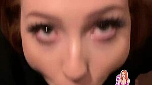 redhead with big ass almost caught fucking in stairwell