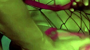 Roxy jezel takes cock in her pussy while wearing fishnets