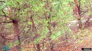 Risky Outdoor Blowjob Cum In Panties!