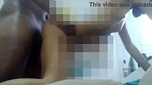 Skinny young Brazilian milf enjoys big cock in doggystyle position