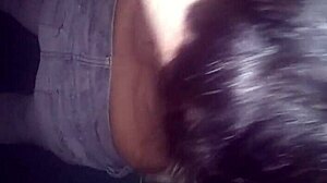 Young slut sucking interracial cock.