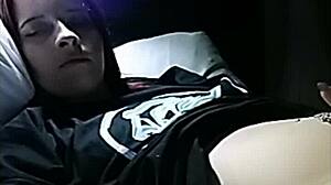 Granny teases her ass on Liveme before sleeping